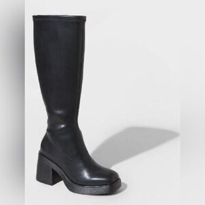 NEW Wild Fable Women's Azzahya Stretch Tall Dress Boots with Memory Foam Insole